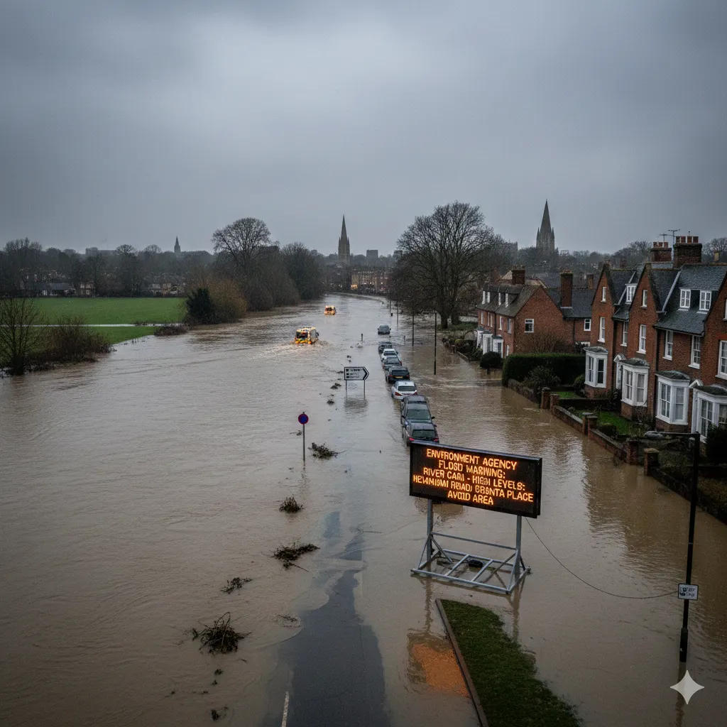 Types of flood risk affecting Newnham