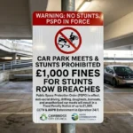Car park meets face £1,000 fines after stunts row in 2026