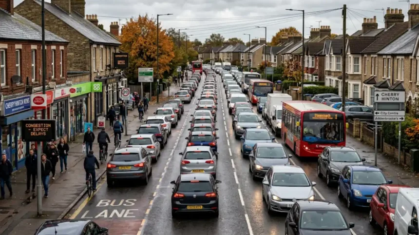 Cherry Hinton Cambridge faces traffic congestion challenges