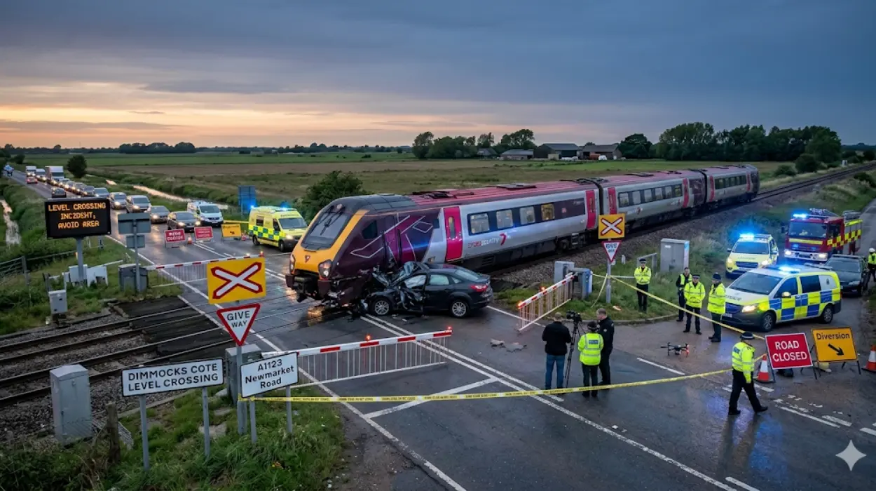 Fatal Train-Car Crash at Cambridgeshire Crossing 2026
