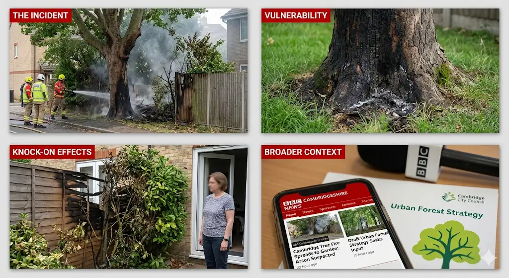 How does this incident fit into Cambridge’s wider concerns about trees and green spaces