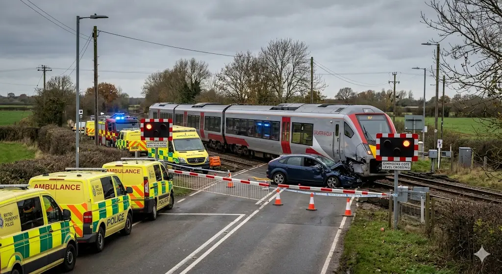 What happened at Dimmocks Cote level crossing near Ely earlier in the week