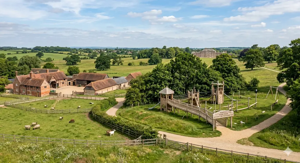 Where exactly will the adventure playground open near Cambridge