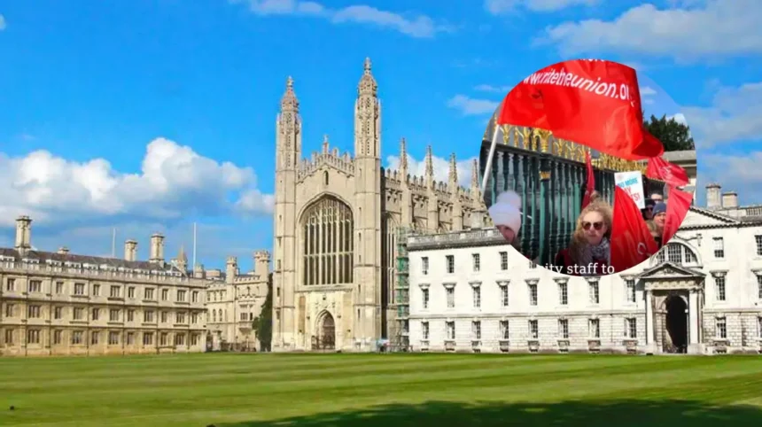 Cambridge University staff strike over pay dispute