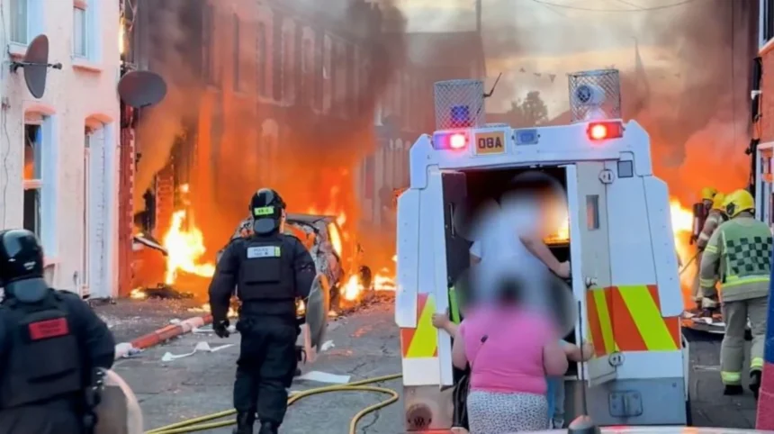 Belfast stabbing sparks second night of unrest as police make arrests